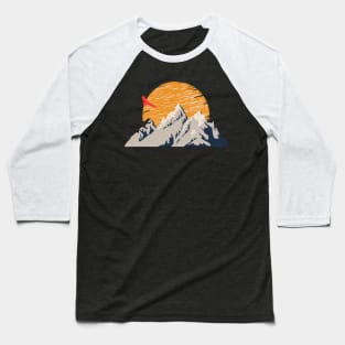 Montain Glacier Sun Baseball T-Shirt